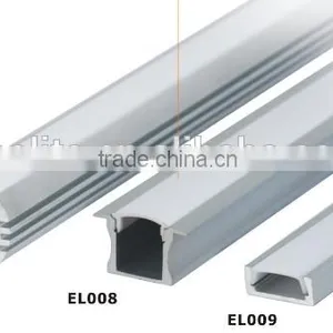 2015 Transparent 10mm Width PCB SMD3528 Extrusion Led Aluminum Profile for Strip Light thumbnail-1