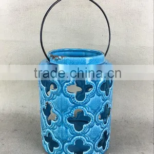 Ceramic Pierced Lantern thumbnail-4