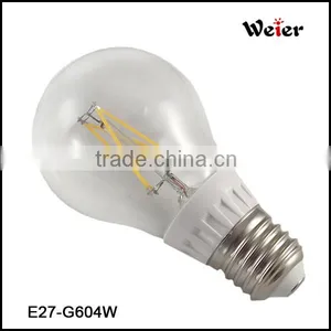 LED Light Source White Plastic Lamp Body Material Clear or Milk Glass Filament Led Bulb thumbnail-1