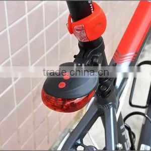 5 Led +2 Laser Tail Light Waterproof Cycling Safety Bicycle Rear Lamp Warning Bike Laser Tail Light thumbnail-4
