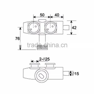 Luxury Quality Inox Door Hardware Set Glass Fittings For Tempered Glass Quality Choice thumbnail-3