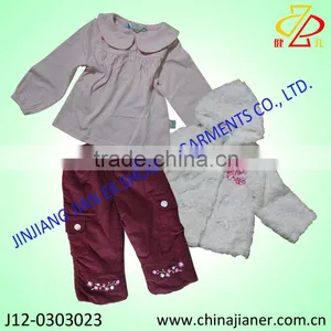 Kids Winter Wear 3pcs Set for Girls Fashion Design for 2013 thumbnail-1