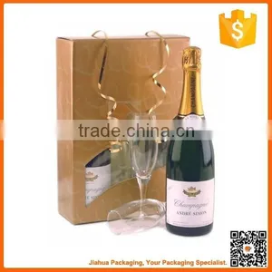 Paper Wine Bottle and Wine Glass Packaging Box thumbnail-1
