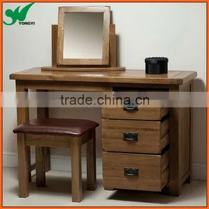 Oak Wood Dressing Table and Dressing Chair thumbnail-1
