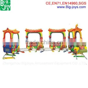 High Quality FRP and Steel Amusement Park Kids Track Train Made in China thumbnail-1