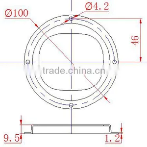 78mm LED Glass Lens KC78-1 thumbnail-4