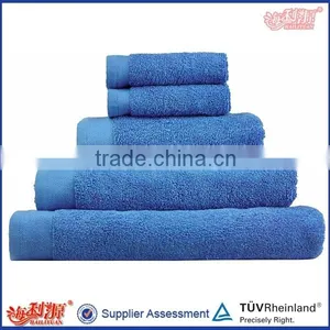 Plaid Dyed Egyptian Cotton Terry Towel Stain Border Towel Set thumbnail-1