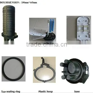 FTTH 48 Ports Dome Type Fiber Optic Splice Closure /fiber Enclosure 2 in 2 Out thumbnail-4