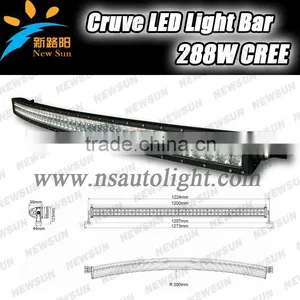 288w Curved Led Working Bar Light Led Auxiliary Driving Lights/ Led Light Bar C Ree 4x4 Light/ Led Light Bar thumbnail-1