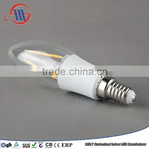 Haining Candle Light Vintage Led Filament Bulb C35 2w Color Plastic Light Source 2W E14 110V thumbnail-1