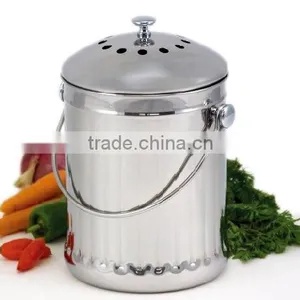 Stainless Steel Compost Pail thumbnail-1