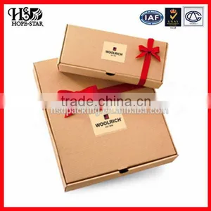 Wholesales Custom Kraft Paper Gift Box for Apparel/clothing/garment Box thumbnail-1