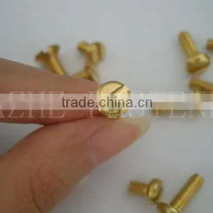 Brass DIN 84 Slot Round Cheese Head Machine Screw thumbnail-1