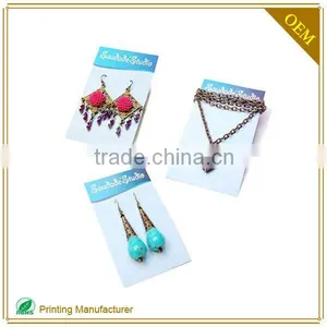 Custom Printed Folded Necklace Hanging Card Holder With Logo Print thumbnail-5
