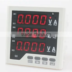 3UI33 Panel Size 96*96 Low Price Led ac Industrial Usage Digital Display Volt Ampere 3 Phase Combined Meter thumbnail-1