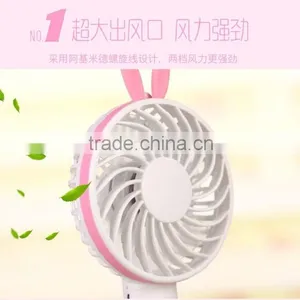 Cute Rabbit Mini Handheld Fan Rechargeable Mini USB Fan, Battery Powered Mini Fan Handheld, China Supplier thumbnail-2