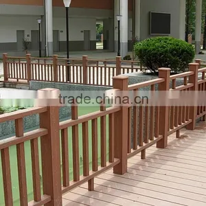 Wood Plastic Composite Outdoor Decking WPC Column Accessory for Garden Railing Pavilion thumbnail-5