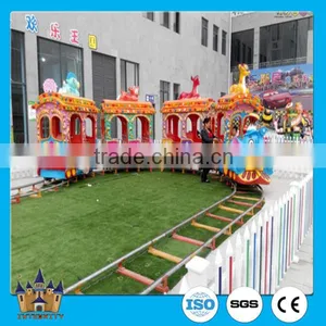 Amusement Kids Mini Ride on Train and Track Elephant Track Train Amusement Park Train Rides for Sale thumbnail-1