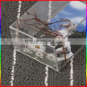 Customzied Clear PVC Plastic Rectangle Fold Box Packaging With European Hook thumbnail-5