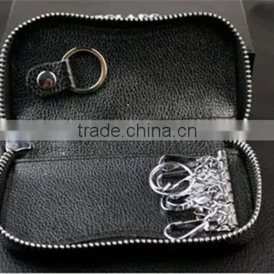 Boshiho Key Organizer Leather Key Case Zip thumbnail-1