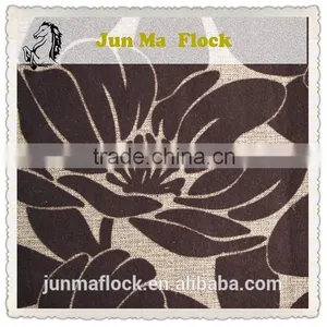 Upholstery Sofa Fabrics Imitation Linen Flocking Fabrics for Sofa and Upholstery thumbnail-1