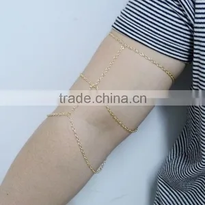 Fashion Gold Tassels Three Layers Arm Chain thumbnail-5