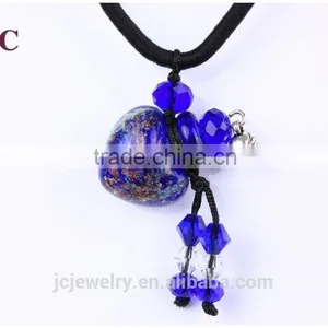 Lampwork Murano Glass Bottle Vial Necklace Pendants Wholesale Jewelry thumbnail-1