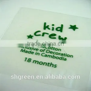 Garment Collar PVC Film Heat Press Seal Label thumbnail-2