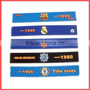 Supply Anti-slip Soft Silicone Pvc Rubber Custom Bar Mat thumbnail-4