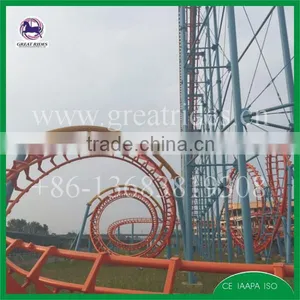 China Top Roller Coaster Manufacturer 4 Loops and 6 Loops Roller Coaster for Sale thumbnail-4