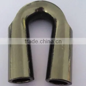 Steel Galvanized Wire Rope Tuble Thimble / Stainless Tube Cable Thimble thumbnail-1