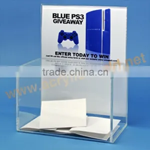 Hot Sale Acrylic Vote Box/Custom Clear Acrylic Donation Box thumbnail-5