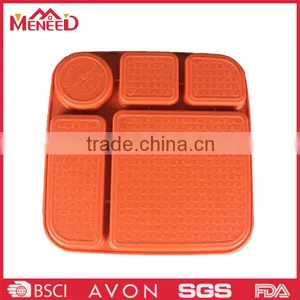 School/hotel/restaurant Canteen Food Grade Melamine Divided Lunch Tray thumbnail-4
