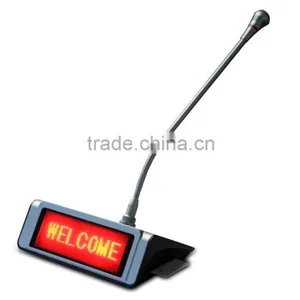 Table Microphonem Desktop Speech and Voting Delagate Unit With LED Display, Video Conference Microphone Speaker System thumbnail-3