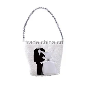 Simple Design White Wedding Sweet Bag thumbnail-1