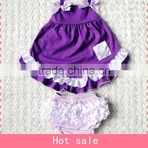 High Quality 4th of July Girls Boutique Sets ,beautiful Frocks Baby Cotton Frocks , Kids Beabutiful Outfits Wholesale thumbnail-4