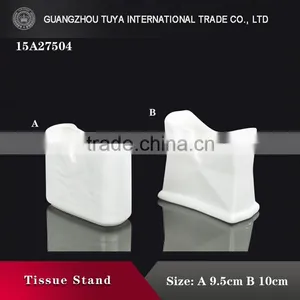European Style Hotel White Napkin Stand thumbnail-1
