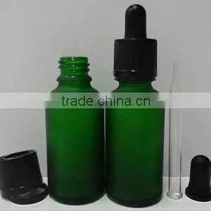 5ml 10ml 15ml 20ml 30ml Frost Glass e Liquid Dropper Bottle With Child Proof Cap thumbnail-1