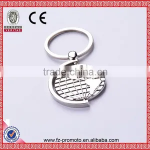 Rotatable Globe Metal Keychain Wholesale thumbnail-2