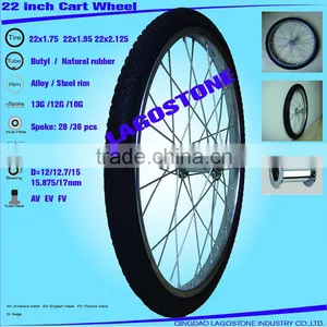 22 Inch Cart Wheels (22x1.75, 22x2.125) thumbnail-1