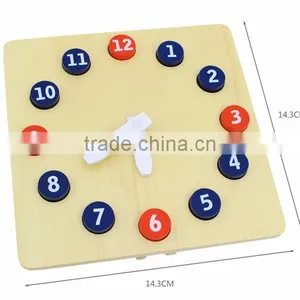 Educational Wooden Toy Professional Montessori Material Basswood Activity Clock thumbnail-6