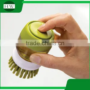 Mini Plastic Hand Bathroom Bowl Pot Dish Clean Cleaning Brush With Cleaner thumbnail-5