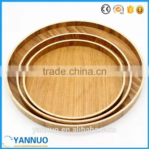Natural Wooden Tea Dish, Pizza Fruit Tray, Small and Big Wood Plate thumbnail-1