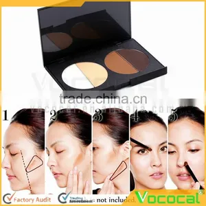 Palette 4 Colors Makeup Highlight Contour Concealer Face Powder thumbnail-5