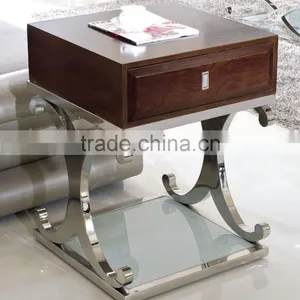 D359 Wholesale Wooden Bed Side Table Wood End Table thumbnail-2