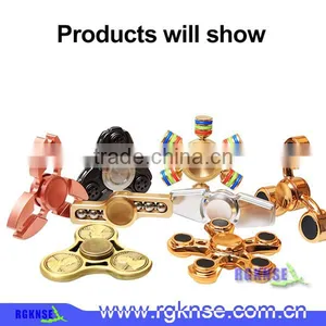2017 New Design Hight Quality Relieve Stress ABS+stainless Steel Hand Wind Fidget Spinner Toys thumbnail-1
