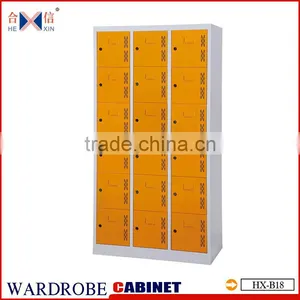 Colorful Metal 18 Doors Locker Metal Wardrobe Storage Cabinets Lockers thumbnail-1