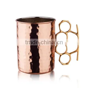 Hammered Copper Beer Mug thumbnail-4