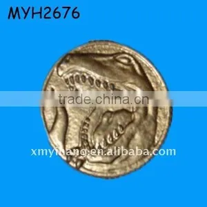 Resin Hand Painted Dragon Gold Power Coin thumbnail-1