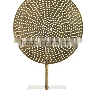 Brass Antique Round Home Decor Sculpture thumbnail-1